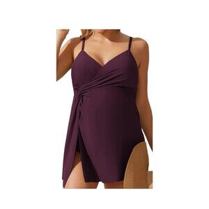 Maacie Maternity Swimsuit One Piece Size M NWT Burgundy Retail 44.00